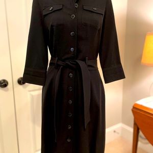 Banana Republic coat dress with belt.